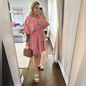 COPY - Pink Patterned Dress